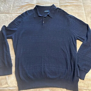 Polo Ralph Lauren Collared Lightweight Sweater Men’s Size XXL Navy